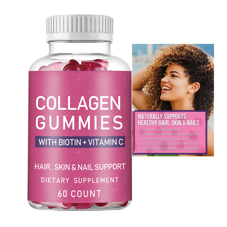 Biotin Gummi für das Haarwachstum Stärkere Nägel und Haut