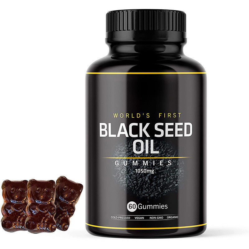 Immunförderende Gelenke Verdauung Haut Glanz Haare Nägel Haut Schwarze Samenöl Gummies