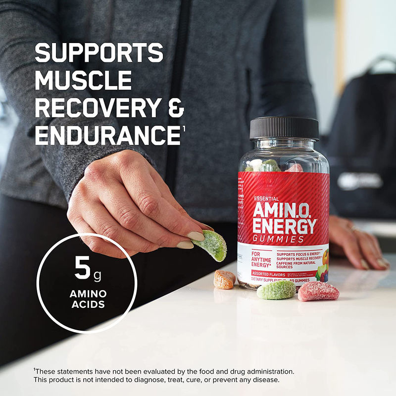 Oem Private Label Vegan Ergänzungen Amino-Energie Gummies zu unterstützen Fokus Muskel Erholung