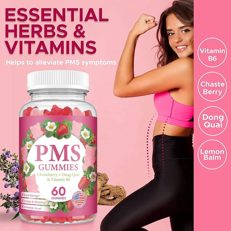 Zuckerfreie Kaugummi zur Linderung der Periode Hormonhaushalt PMS-Kaugummi zur Linderung der Menstruationsschmerzen bei Frauen PMS-Support-Kaugummi