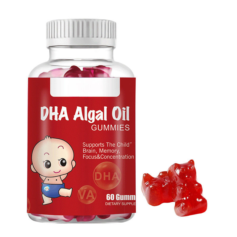 Oem Private Label Dha Algenöl Gummies zur Verbesserung der Entwicklung des Gehirns und der Netzhaut