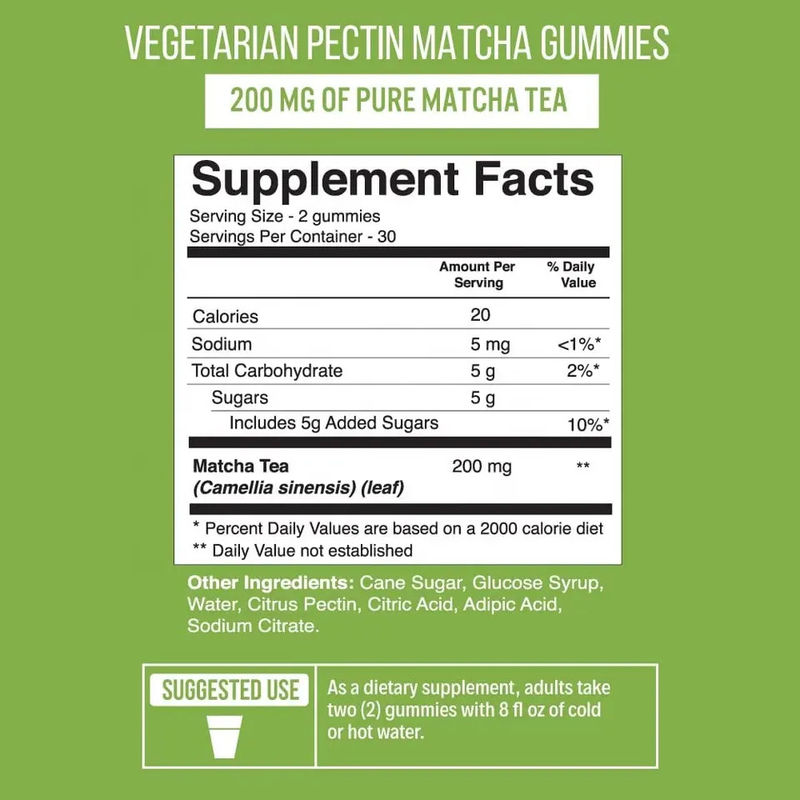 Bio-Matcha-Kaugummi für eine gesunde Verdauung und Antioxidansupport Vegan Matcha-Grüntee-Kaugummi für Entgiftung & Reinigung und Heilung