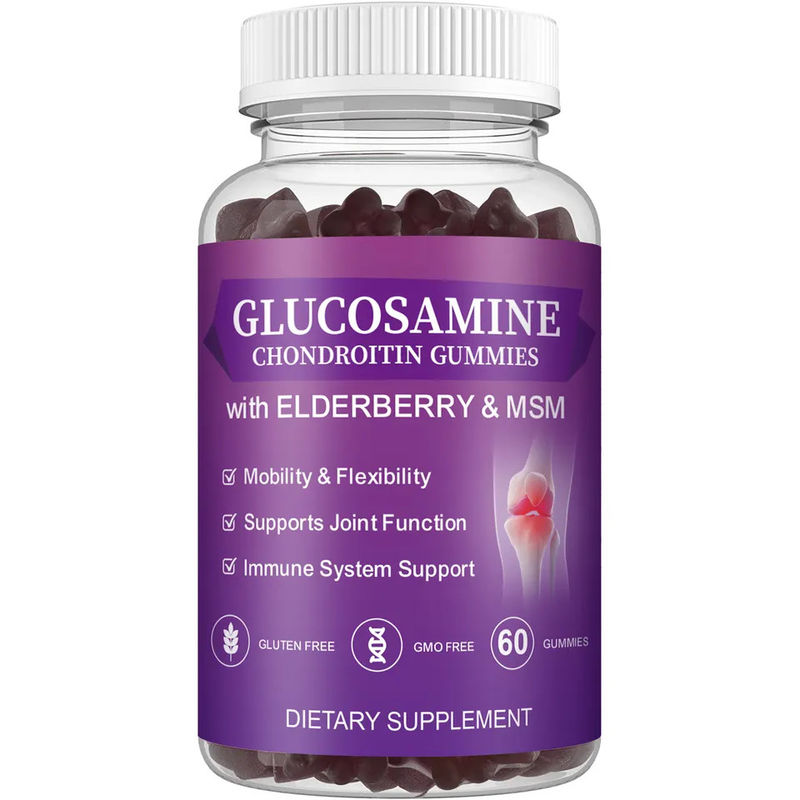 Oem Private Label Msm Ältere Ergänzung Glucosamin Chondroitin Kaugummi mit Gelenksupport und Antioxidans immun
