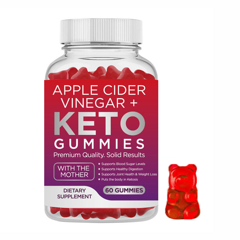 Oem Private Label Nahrungsergänzungsmittel 60 Counts Apfelessig Acv Keto Bhb Gummies Gelee Süßigkeiten Gummy