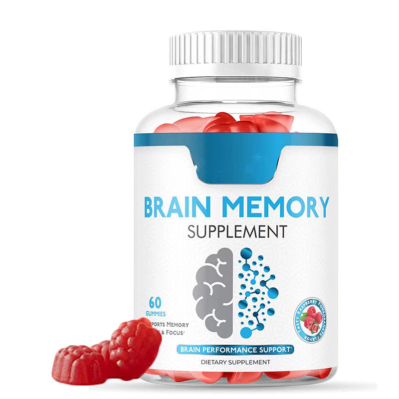 Oem Private Label Vegan Gummy Candy Focus Verstärken Sie das Gedächtnis Nootropika Gehirn-Booster Ergänzung Nootropic Gummies