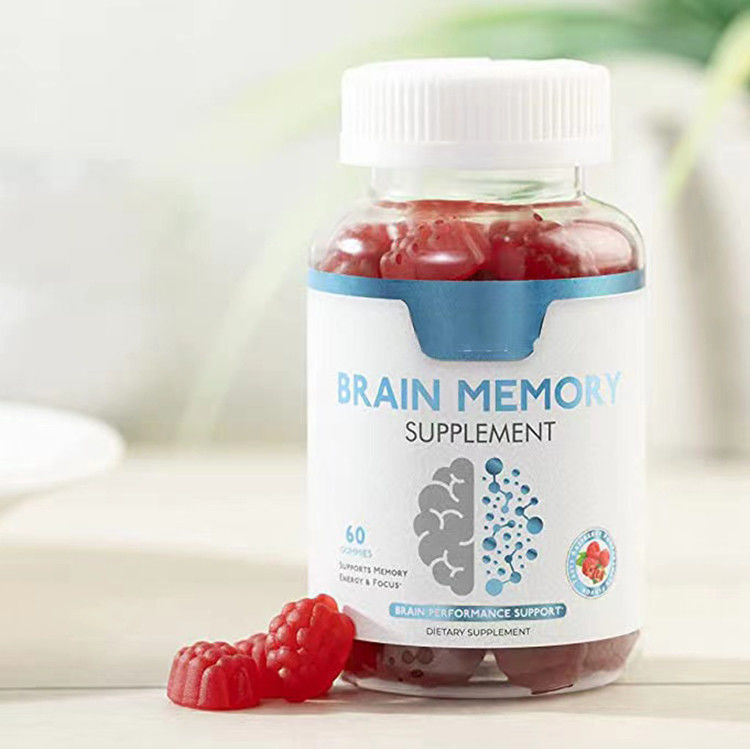 Oem Private Label Vegan Gummy Candy Focus Verstärken Sie das Gedächtnis Nootropika Gehirn-Booster Ergänzung Nootropic Gummies