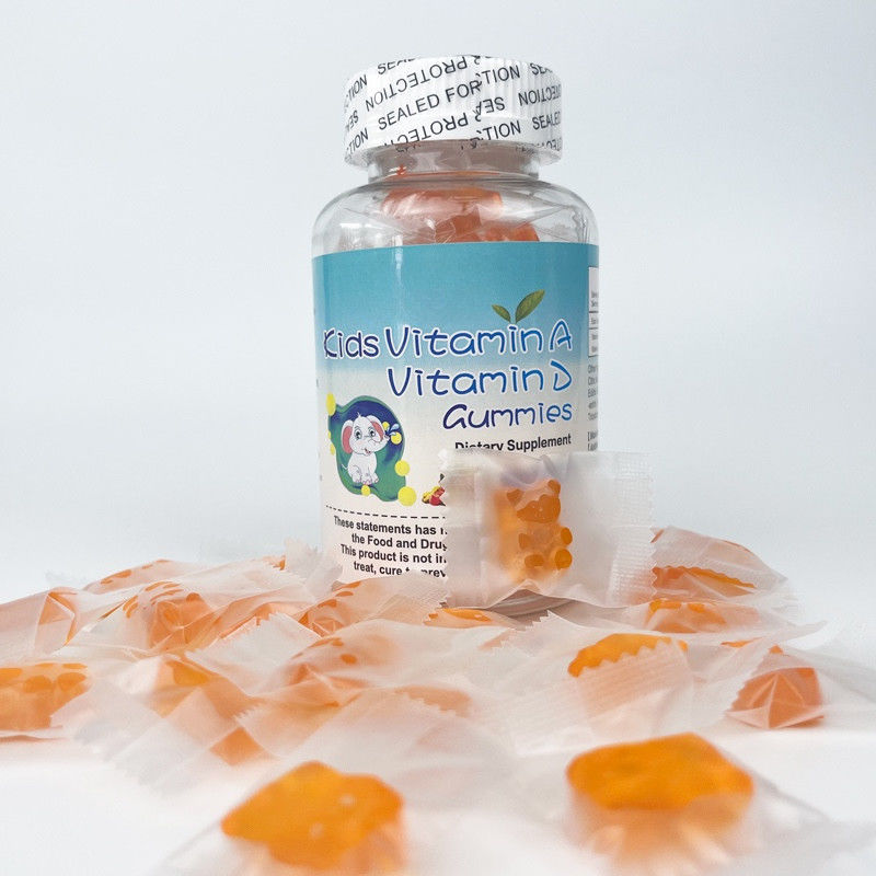 Private Label Oem Zuckerfreie Kinder Gesundes Nahrungsergänzungsmittel Vitamin A und Vitamin D3 Kaugummi für Kinder