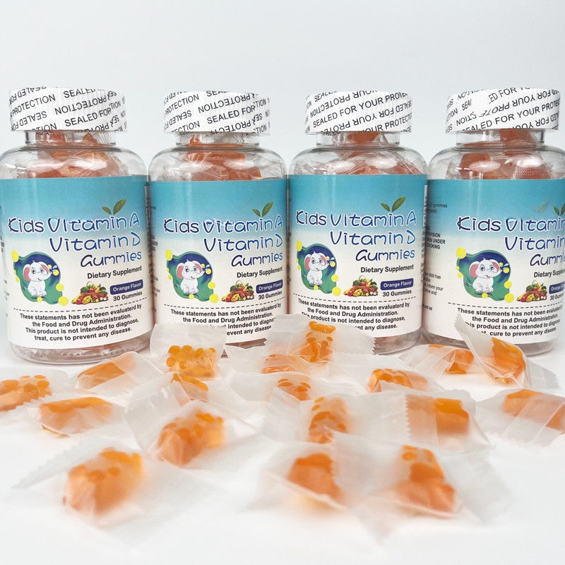 Private Label Oem Zuckerfreie Kinder Gesundes Nahrungsergänzungsmittel Vitamin A und Vitamin D3 Kaugummi für Kinder