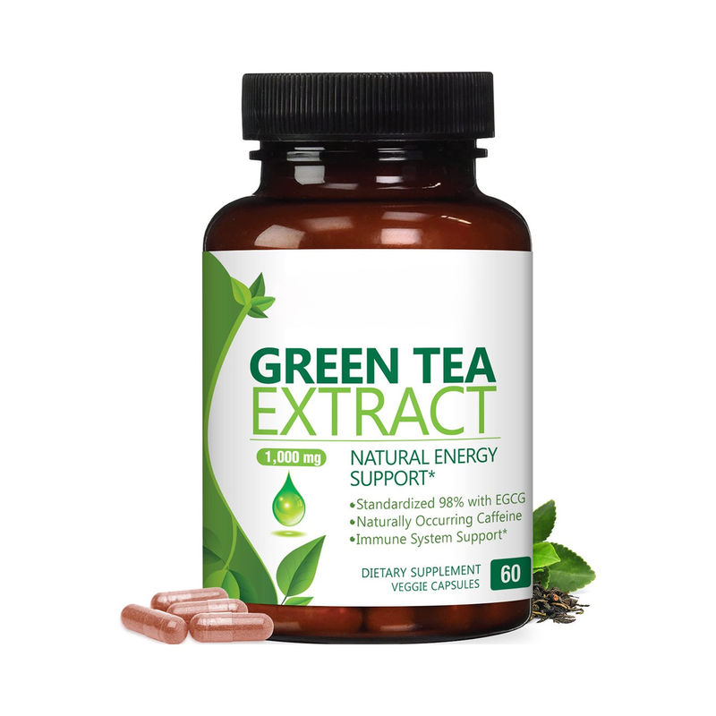 Oem Private Label Kräuter-Gesundheitliche Ergänzung Grüner Tee Kapseln Unterstützung Herz und Antioxidans Gesundheit Grüner Tee Kapseln