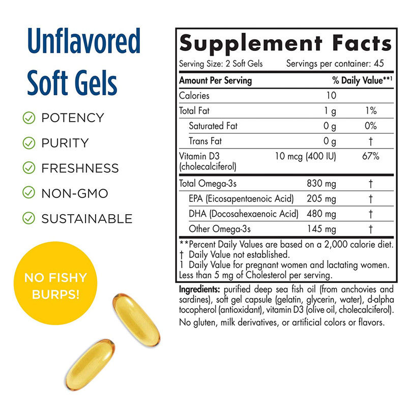 Oem Schwangerschaftsergänzung Dha/epa Omega 3 Softgel zur Unterstützung der Gehirnentwicklung bei Babys während der Schwangerschaft