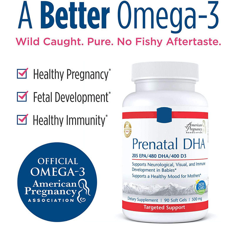 Oem Schwangerschaftsergänzung Dha/epa Omega 3 Softgel zur Unterstützung der Gehirnentwicklung bei Babys während der Schwangerschaft