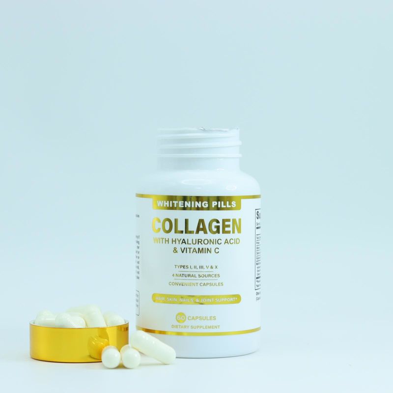 Oem Multihydrolysierte Kollagenkapseln für Anti-Aging und Haut Schönheit Kollagenpulver Softgel Kapseln Ergänzungen
