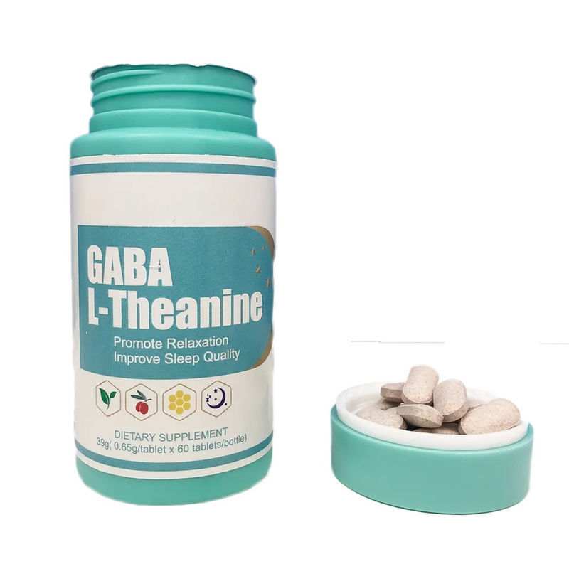 Natürliche gesunde Gaba-L-Theanin-Tabletten Kapsel zum Schutz der Hirnnerven und zur Förderung des Schlafes